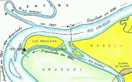 Barra do Quarai, no rio Uruguai